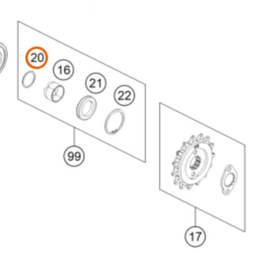 O RING DE TRANSMISION 390 DUKE J770019515