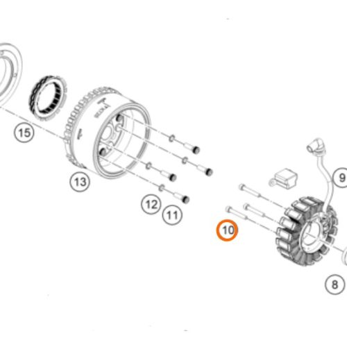PERNO M5X35 ROTOR 200/250/390