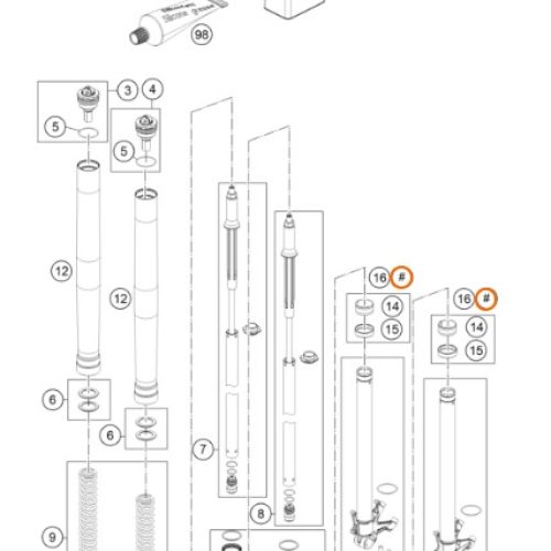 KIT DE REPARACION SUSPENCION 1190/1290 ADV