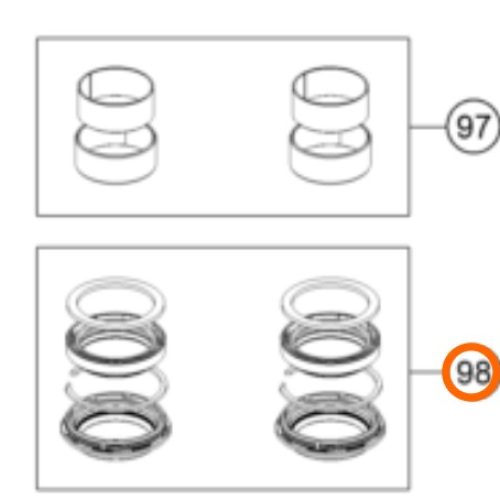 KIT DE RETENES DE SUSPENSION 65 SX 2023